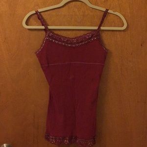 Kids Maroon tank top.